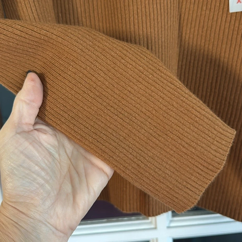 NWT‼️Old Navy long sleeve ribbed brown sweetheart neckline XXL - Picture 5 of 6